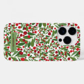 Mistletoe und Hollyberries Weihnachten Case-Mate iPhone Hülle (Rückseite (Horizontal))