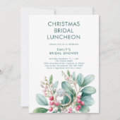 Mistletoe Verlobung Ring Brautparty Mittagessen Einladung (Vorderseite)