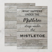 Mistletoe-Weihnachtsfeier Einladung (Vorne/Hinten)
