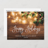 Mistletoe Weihnachtsfeiertag Firmengrüße Postkarte (Vorne/Hinten)