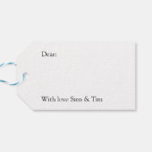 Mistletoe Weihnachtsgeschenke Label Sets Grün und Geschenkanhänger (Rückseite Horizontal)