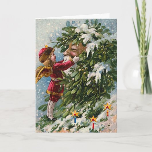 "Mistletoe" Weihnachtskarte Feiertagskarte (Vorderseite)