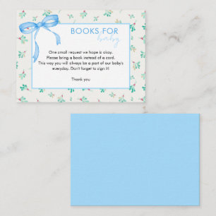 Mistletoe Winter Baby Shower Books for Baby Begleitkarte