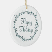 Mistletoe with Personalized Message Keramik Ornament (Rechts)