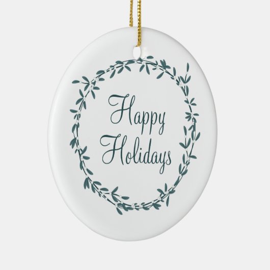 Mistletoe with Personalized Message Keramik Ornament (Rechts)