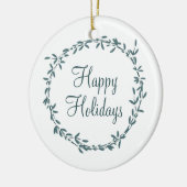 Mistletoe with Personalized Message Keramik Ornament (Links)