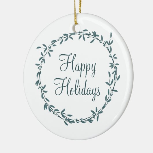 Mistletoe with Personalized Message Keramik Ornament (Links)