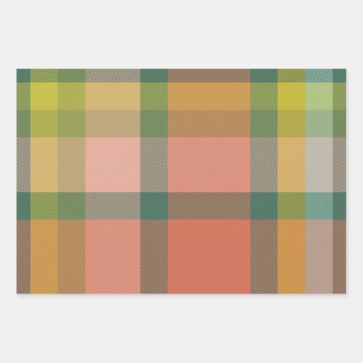 Mistletoe Wrapping Paper Flat Sheet Set of 3 Geschenkpapier Set (Vorderseite 2)