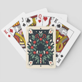 Mistletoe Wreath Christmas Poker Cards Spielkarten