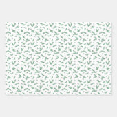 Mistletoe Wreath Foto Collage Weihnachtsmuster Geschenkpapier Set (Vorderseite 2)