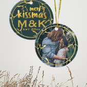 Mistletoe Wreath Foto Keramik Keramikornament