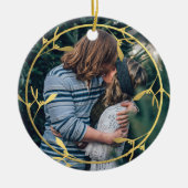 Mistletoe Wreath Foto Keramik Keramikornament (Vorne)