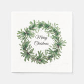Mistletoe Wreath Serviette (Vorderseite)