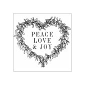 Mistletoe zeichne Liebe und Freude Gummistempel (Prägung)