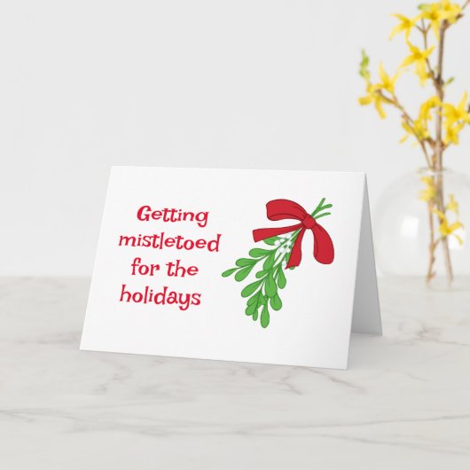 "MISTLETOED" MIT DIR! KARTE (Gelbe Blume)