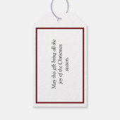 Mistletoid Geschenkanhänger (Rückseite)