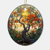 Mistletoin im Viktorianischen Garten Keramik Ornament (Links)