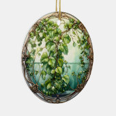 Mistletoin im Viktorianischen Garten Keramik Ornament (Rechts)