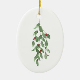 Mistletoine Keramik Weihnachtsgeschmack Ornament