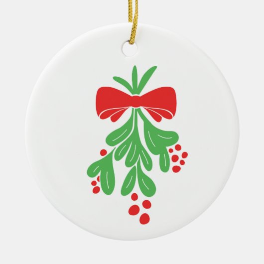 ***MISTLETOORNAMENT*** KERAMIK ORNAMENT (Vorne)