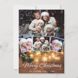 Mistletozweig Rustic 4 FOTO Weihnachtsgrüße Feiertagskarte