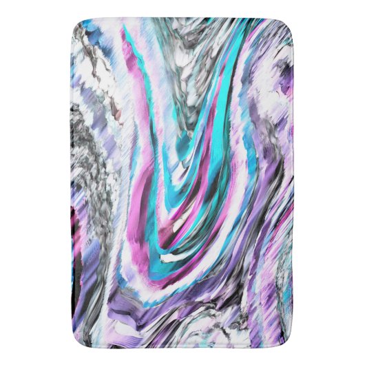 Misto de gradiente e chuviscado, ciano e pink badematte (Vorderseite Vertikal)