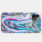 Misto de gradiente e chuviscado, ciano e pink Case-Mate iPhone hülle (Rückseite (Horizontal))