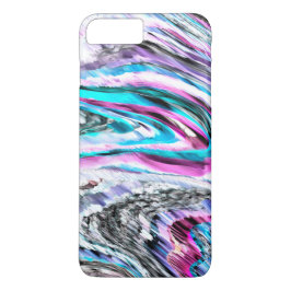 Misto de gradiente e chuviscado, ciano e pink Case-Mate iPhone hülle