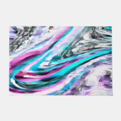 Misto de gradiente e chuviscado, ciano e pink fußmatte (Vorderseite)