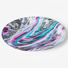 Misto de gradiente e chuviscado, ciano e pink pappteller