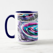 Misto de gradiente e chuviscado, ciano e pink tasse (Links)