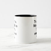 Mistrake Free Code Zweifarbige Tasse (Mittel)