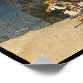 Mistral Day in Nikko Hiroshi Yoshida Holzblock Art Poster (Ecke)