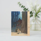 Mistral Day in Nikko Hiroshi Yoshida Holzblock Art Postkarte (Stehend Vorderseite)