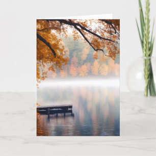 Mistral Herbstsee Beileid Karte