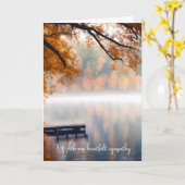 Mistral Herbstsee Beileid Karte (Gelbe Blume)