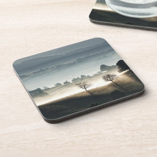 Mistral Schweiz Landschaft Getränkeuntersetzer (Linke Seite)