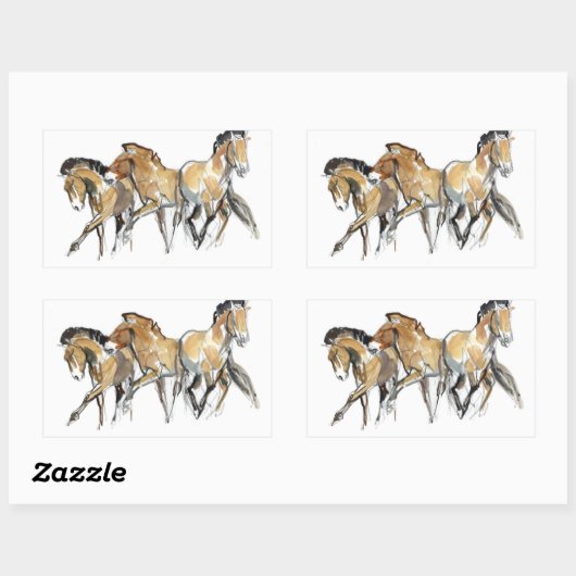 Mistral Three Rechteckiger Aufkleber (Blatt)