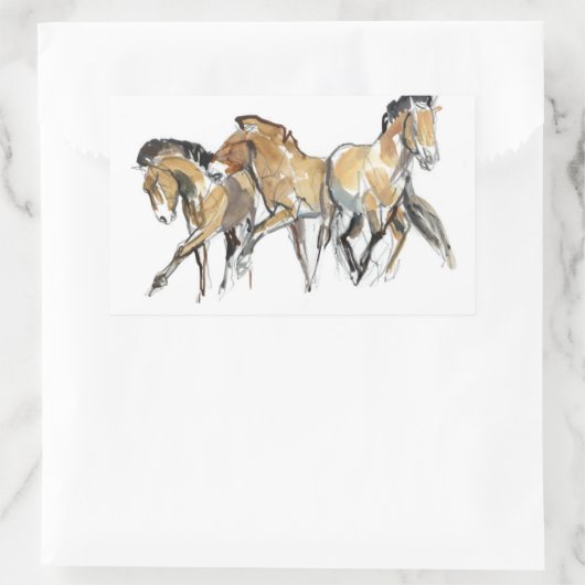 Mistral Three Rechteckiger Aufkleber (Tasche)