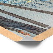 Misty Abend am Shinobazu Pond, Tokyo Kasamatsu Poster (Ecke)