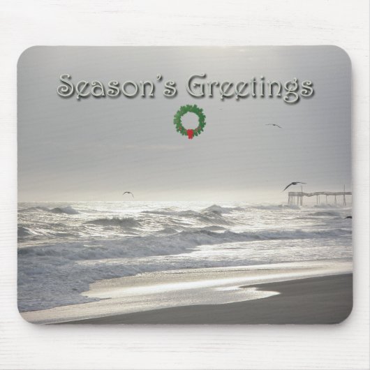 Misty Abend bei Frisco Pier OBX Mousepad (Vorne)