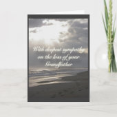 Misty Abend Großvater's Loss Beileid Karte (Vorderseite)