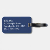 Misty Alaskan Sea in Shades of Blue Gepäckanhänger (Rückseite horizontal)