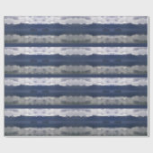Misty Alaskan Sea in Shades of Blue Geschenkpapier (Flach)