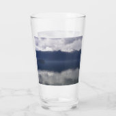 Misty Alaskan Sea in Shades of Blue Glas (Rückseite)