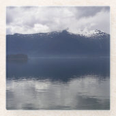Misty Alaskan Sea in Shades of Blue Glasuntersetzer (Vorderseite)