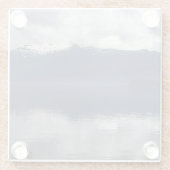 Misty Alaskan Sea in Shades of Blue Glasuntersetzer (Rückseite)