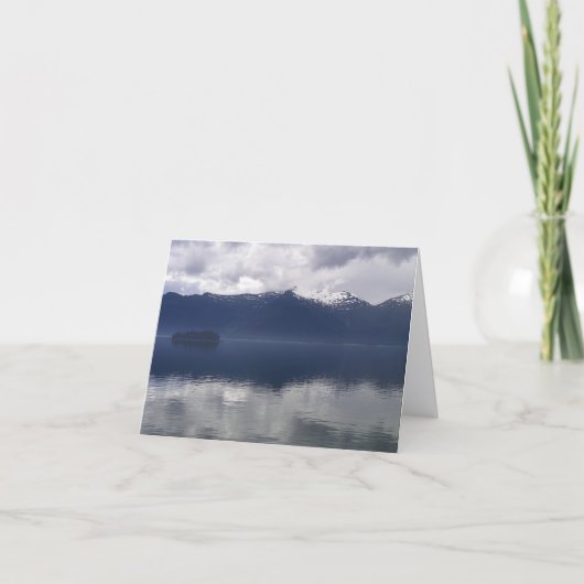 Misty Alaskan Sea in Shades of Blue Karte (Vorderseite)