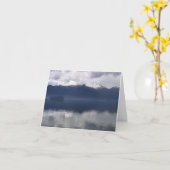 Misty Alaskan Sea in Shades of Blue Karte (Gelbe Blume)