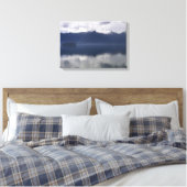 Misty Alaskan Sea in Shades of Blue Leinwanddruck (Insitu (Schlafzimmer))